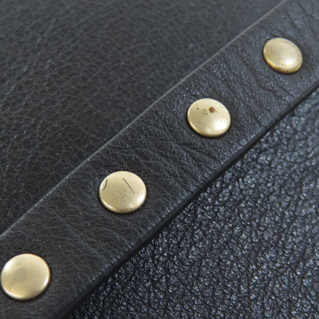 VALENTINO Handbag leather black Studs 2WAY