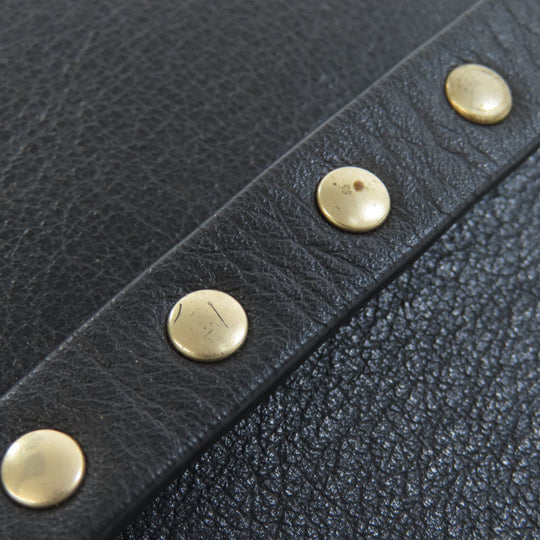 VALENTINO Handbag leather black Studs 2WAY