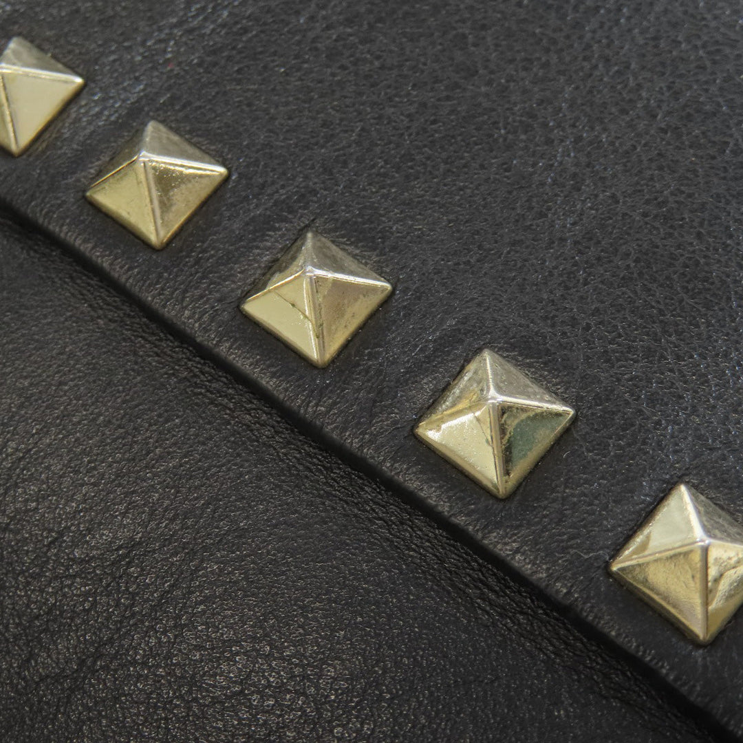 VALENTINO Handbag leather black Studs 2WAY