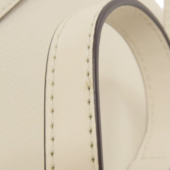 MICHAEL KORS Handbag leather white logo 2WAY Women Used Authentic