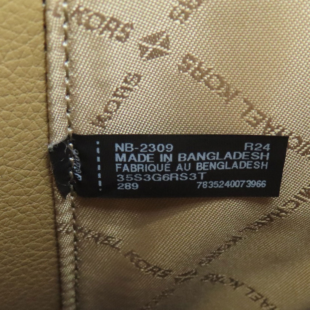 MICHAEL KORS Handbag leather white logo 2WAY Women Used Authentic