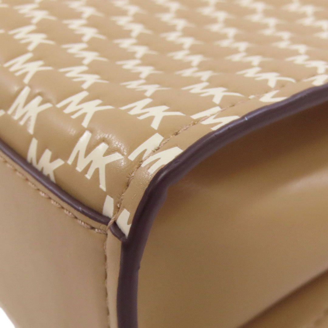 MICHAEL KORS Shoulder Bag PVC beige MK signature