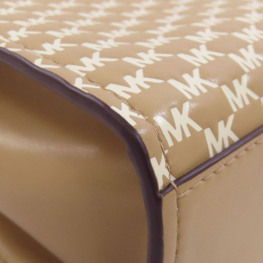 MICHAEL KORS Shoulder Bag PVC beige MK signature