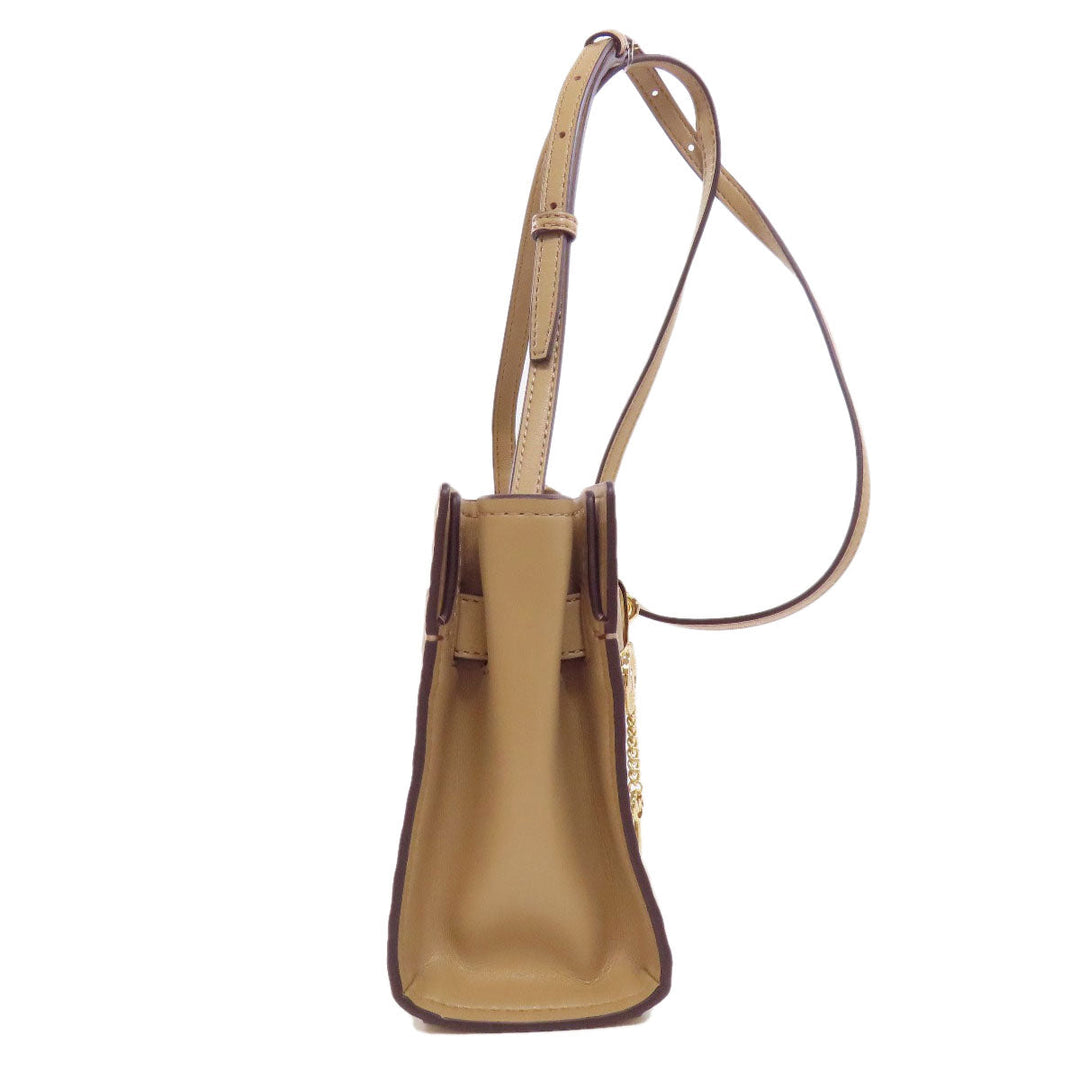 MICHAEL KORS Shoulder Bag PVC beige MK signature