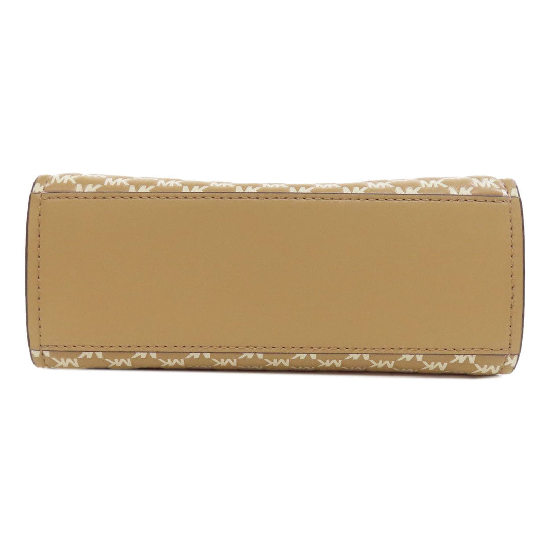 MICHAEL KORS Shoulder Bag PVC beige MK signature