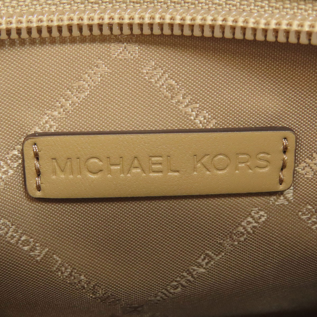 MICHAEL KORS Shoulder Bag PVC beige MK signature