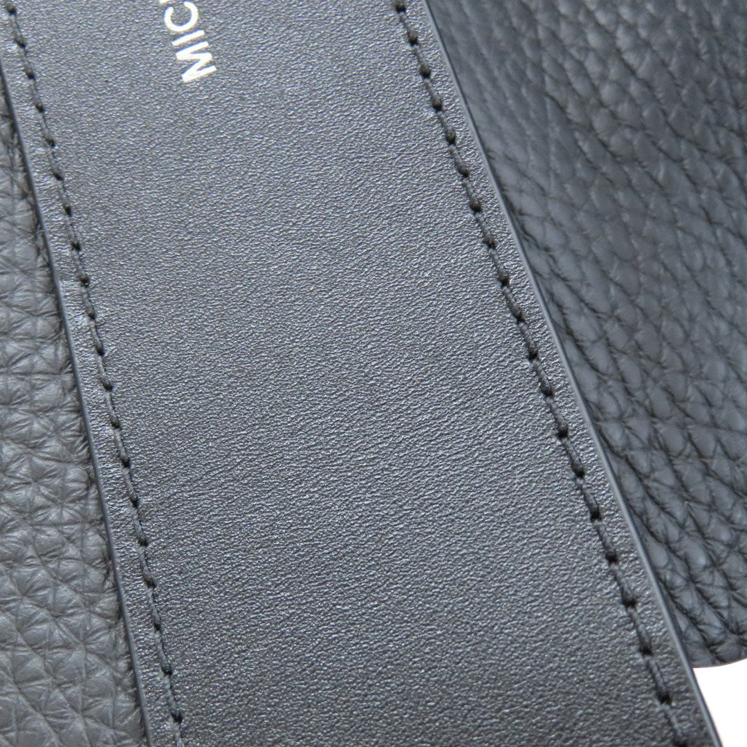 MICHAEL KORS Shoulder Bag leather black 2WAY Women Used Authentic