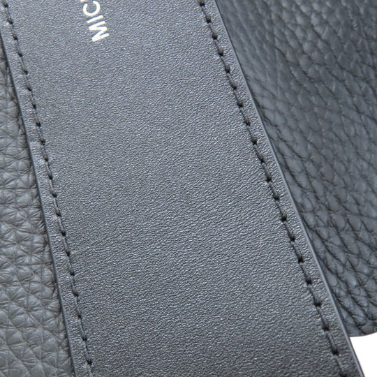 MICHAEL KORS Shoulder Bag leather black 2WAY Women Used Authentic