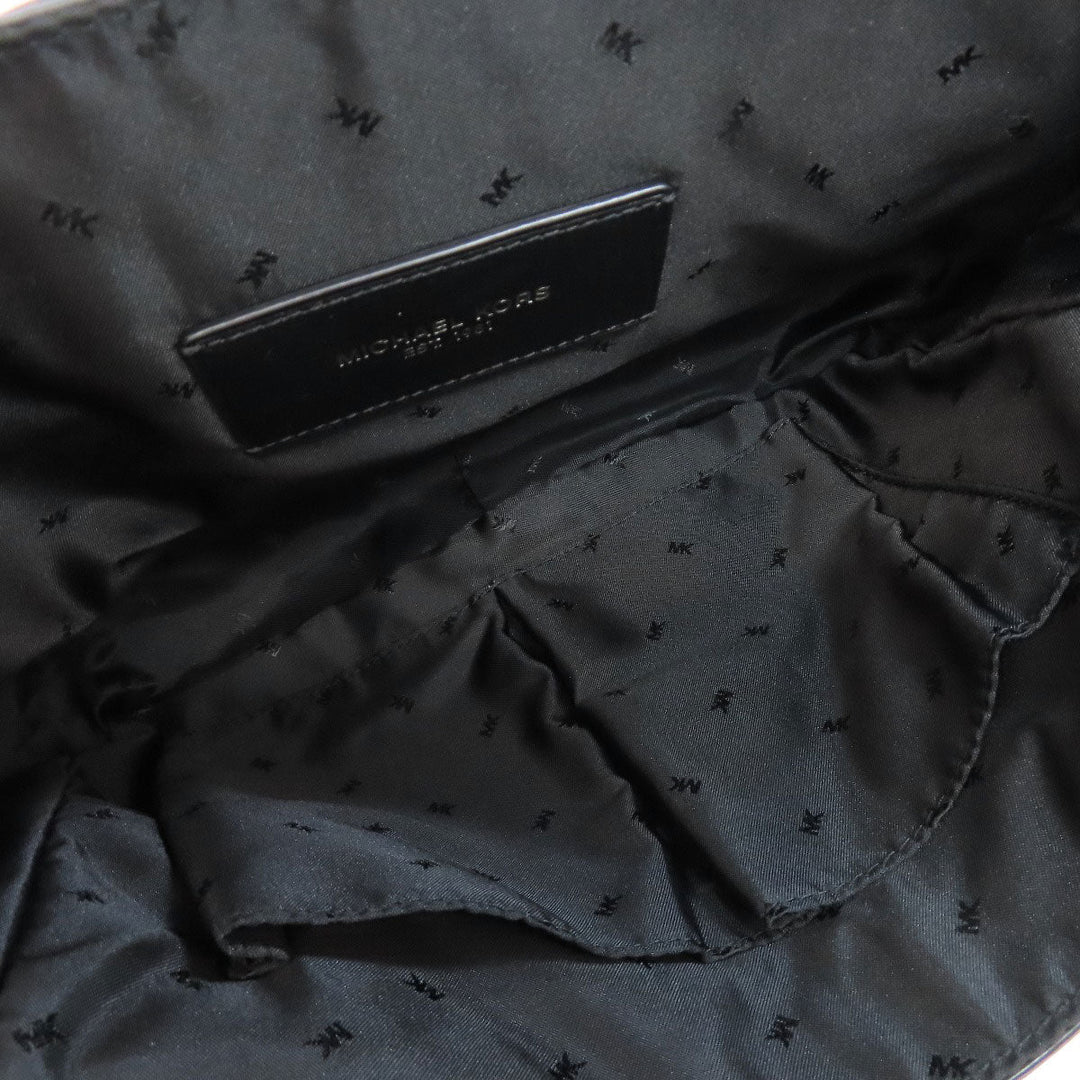 MICHAEL KORS Shoulder Bag leather black 2WAY Women Used Authentic
