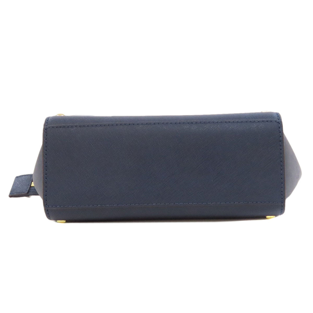 MICHAEL KORS Shoulder Bag PVC Navy Studs Women Used Authentic