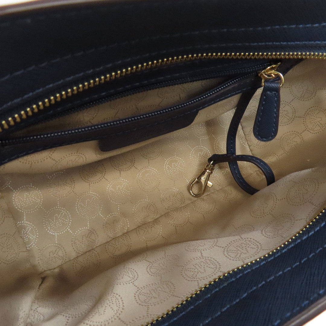 MICHAEL KORS Shoulder Bag PVC Navy Studs Women Used Authentic