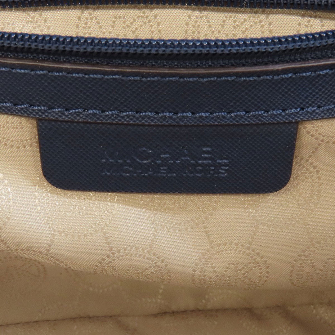 MICHAEL KORS Shoulder Bag PVC Navy Studs Women Used Authentic