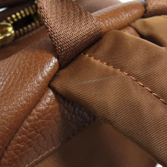 COACH Backpack F38263 leather Brown logo Women Used Authentic