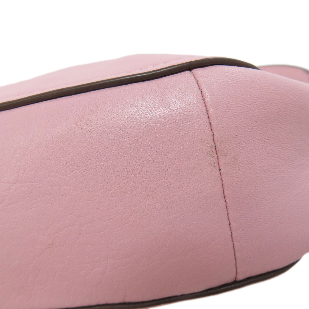 COACH Handbag 37018 leather pink 2WAY Women Used Authentic