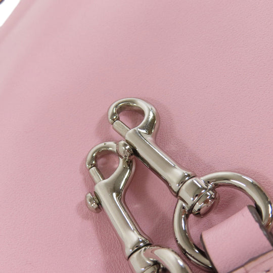 COACH Handbag 37018 leather pink 2WAY Women Used Authentic