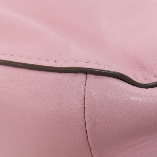 COACH Handbag 37018 leather pink 2WAY Women Used Authentic