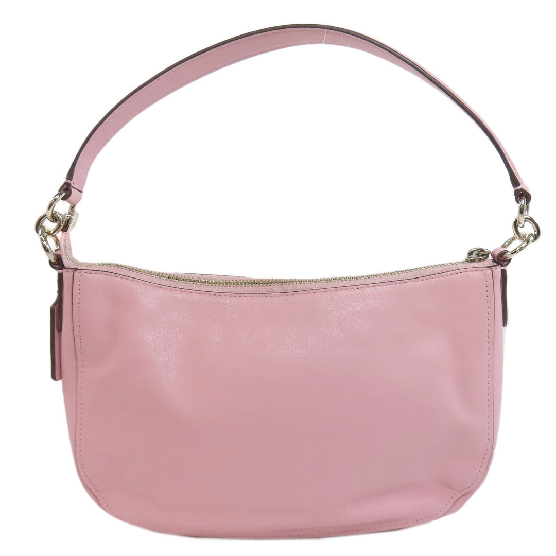 COACH Handbag 37018 leather pink 2WAY Women Used Authentic