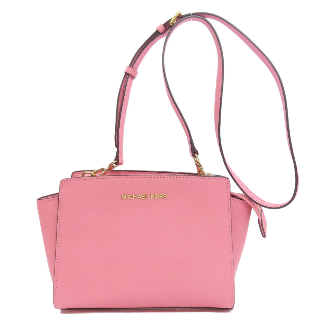 MICHAEL KORS Shoulder Bag PVC pink logo Women Used Authentic