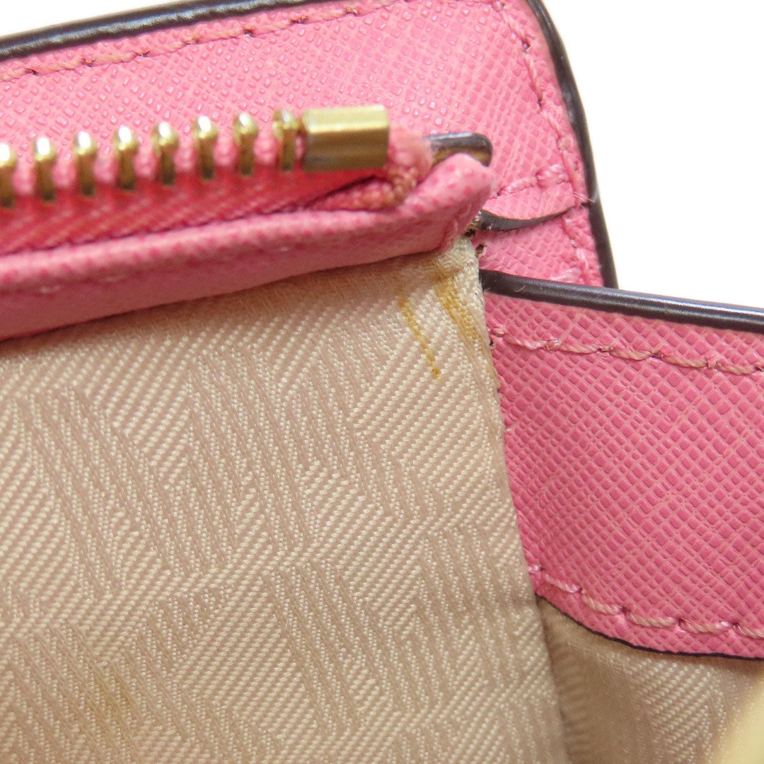 MICHAEL KORS Shoulder Bag PVC pink logo Women Used Authentic