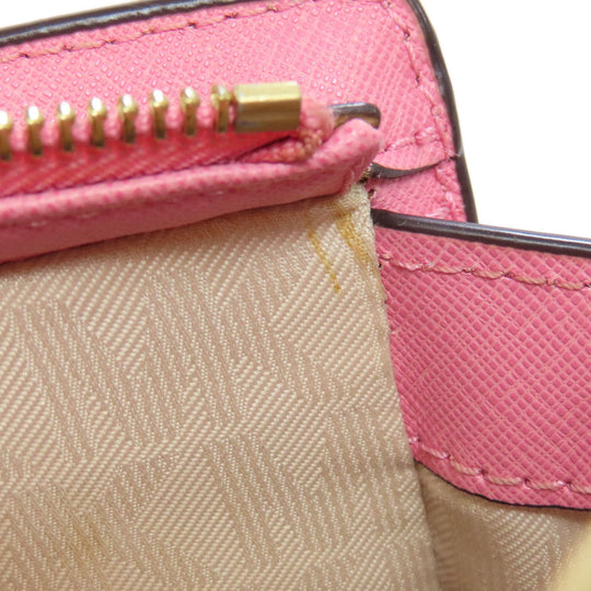MICHAEL KORS Shoulder Bag PVC pink logo Women Used Authentic