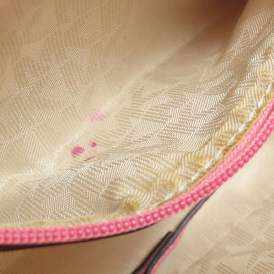 MICHAEL KORS Shoulder Bag PVC pink logo Women Used Authentic