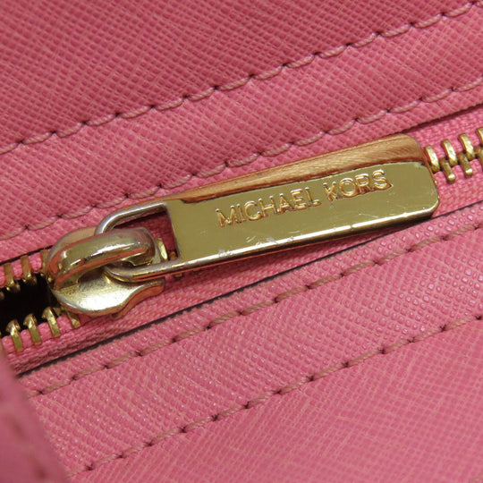 MICHAEL KORS Shoulder Bag PVC pink logo Women Used Authentic
