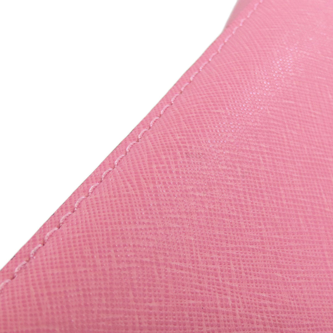 MICHAEL KORS Shoulder Bag PVC pink logo Women Used Authentic