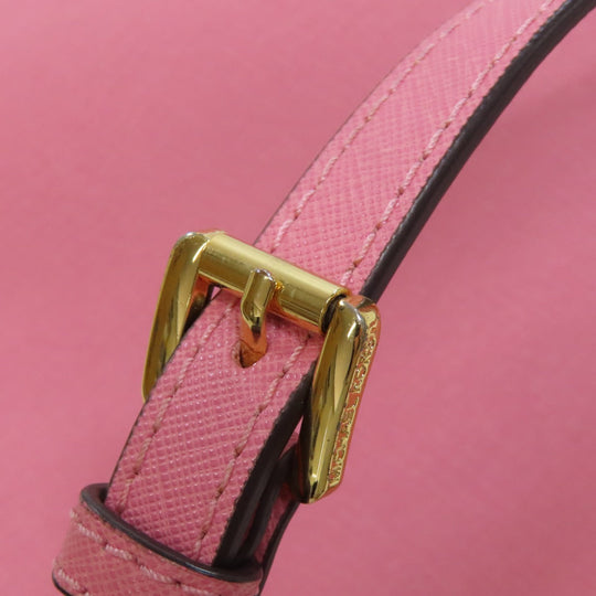 MICHAEL KORS Shoulder Bag PVC pink logo Women Used Authentic