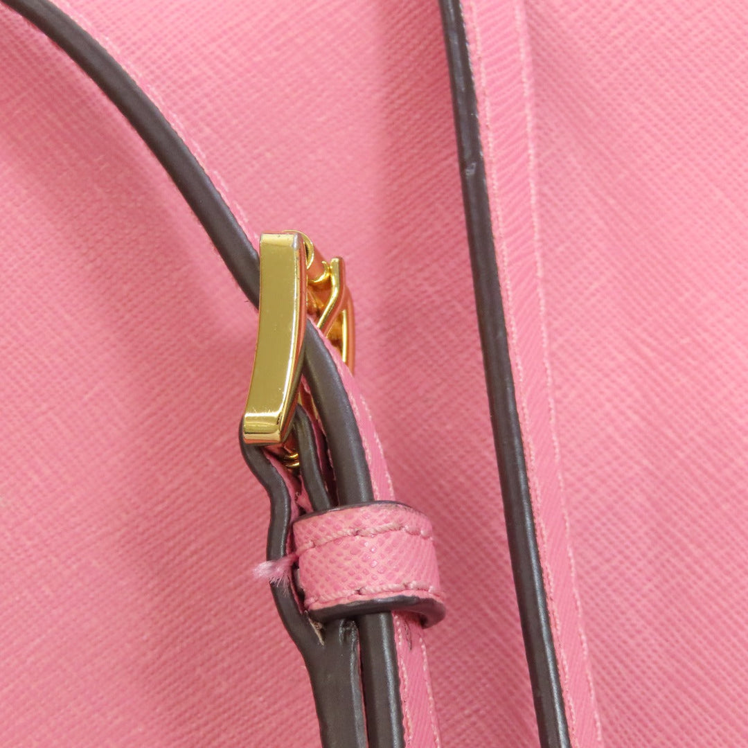 MICHAEL KORS Shoulder Bag PVC pink logo Women Used Authentic