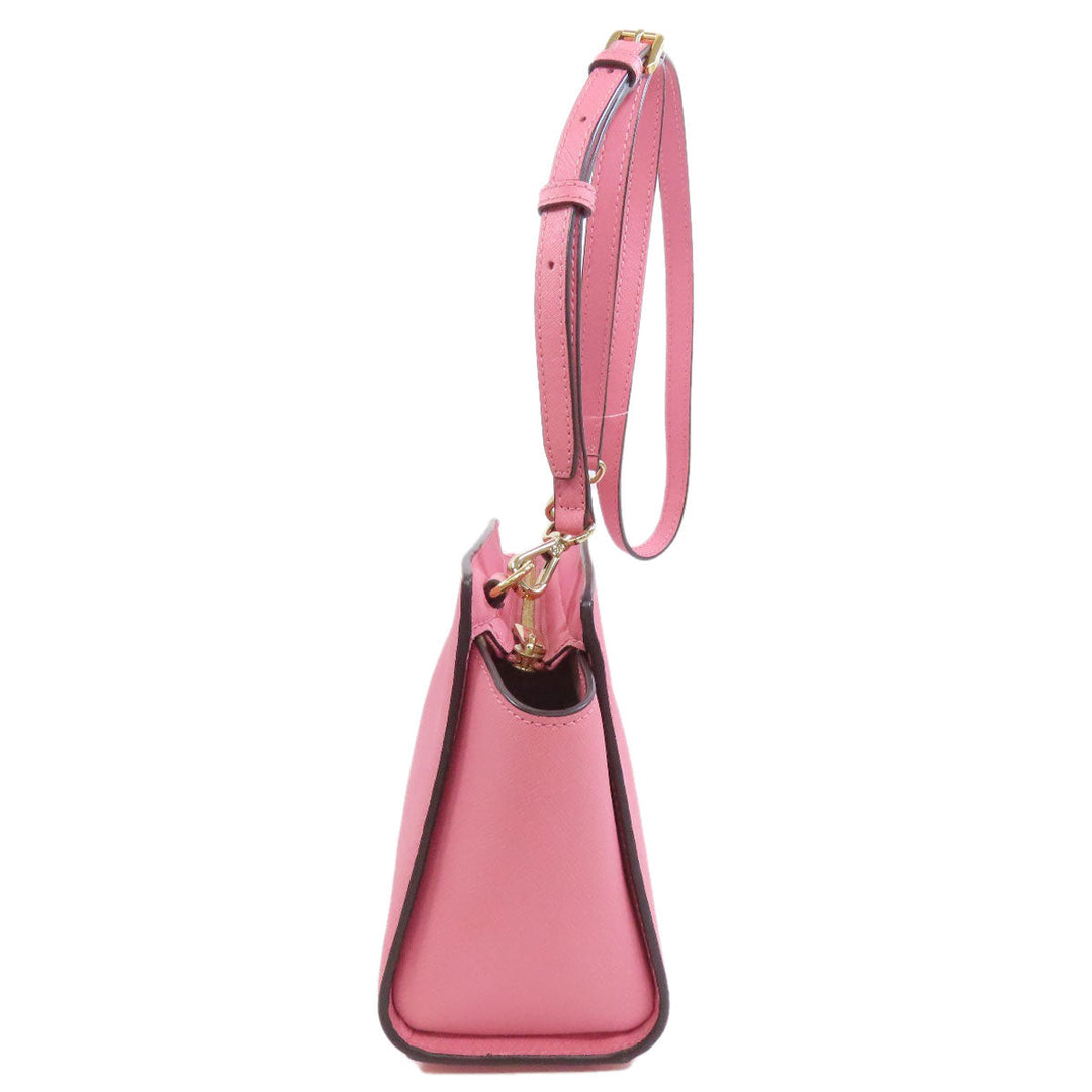 MICHAEL KORS Shoulder Bag PVC pink logo Women Used Authentic