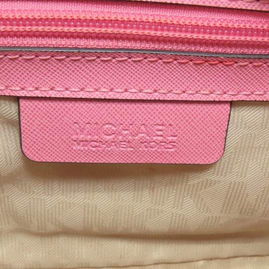 MICHAEL KORS Shoulder Bag PVC pink logo Women Used Authentic