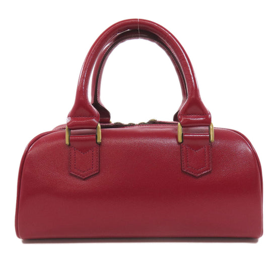 BURBERRY Handbag PVC Red logo Women Used Authentic