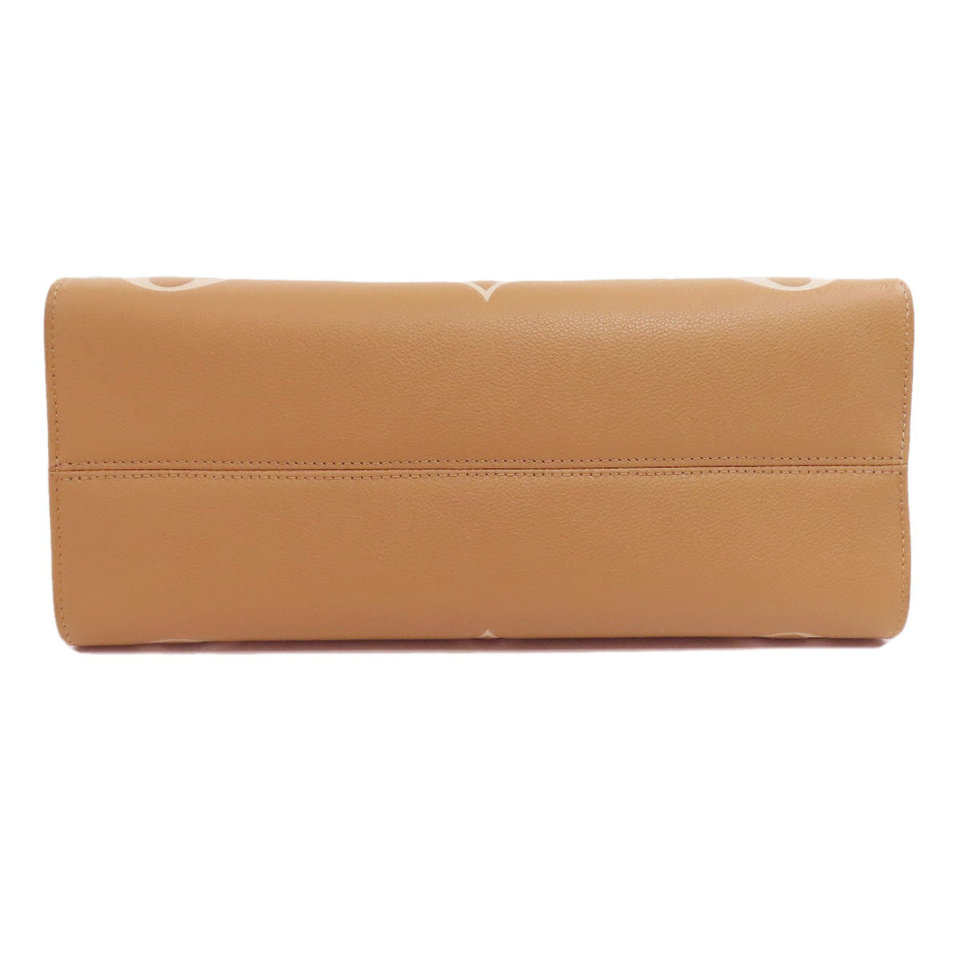 LOUIS VUITTON Tote Bag M45982 Ann Platt beige On the Go MM Women Used Authentic