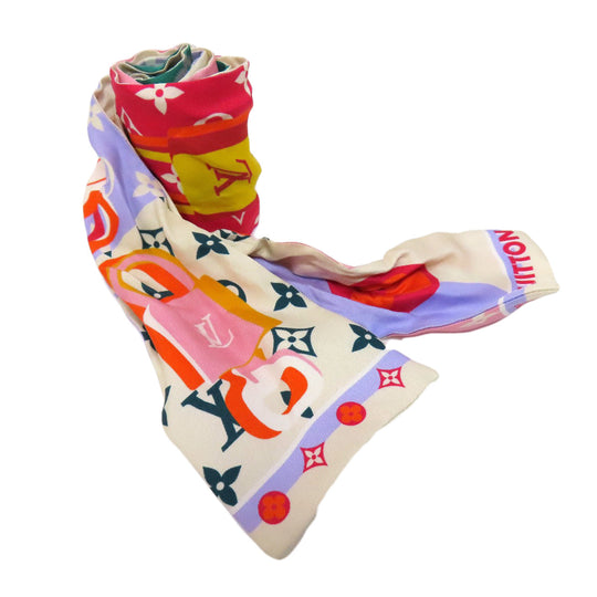 LOUIS VUITTON Tote Bag M45982 Ann Platt beige On the Go MM Women Used Authentic