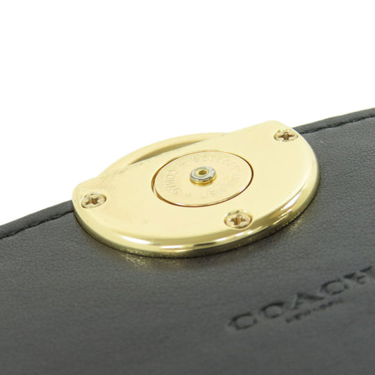 COACH Hip bag F88007 PVC Brown Signature Women Used Authentic