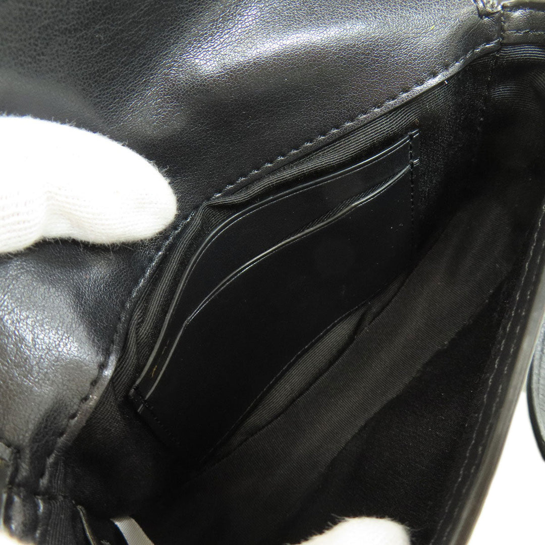 COACH Hip bag F88007 PVC Brown Signature Women Used Authentic