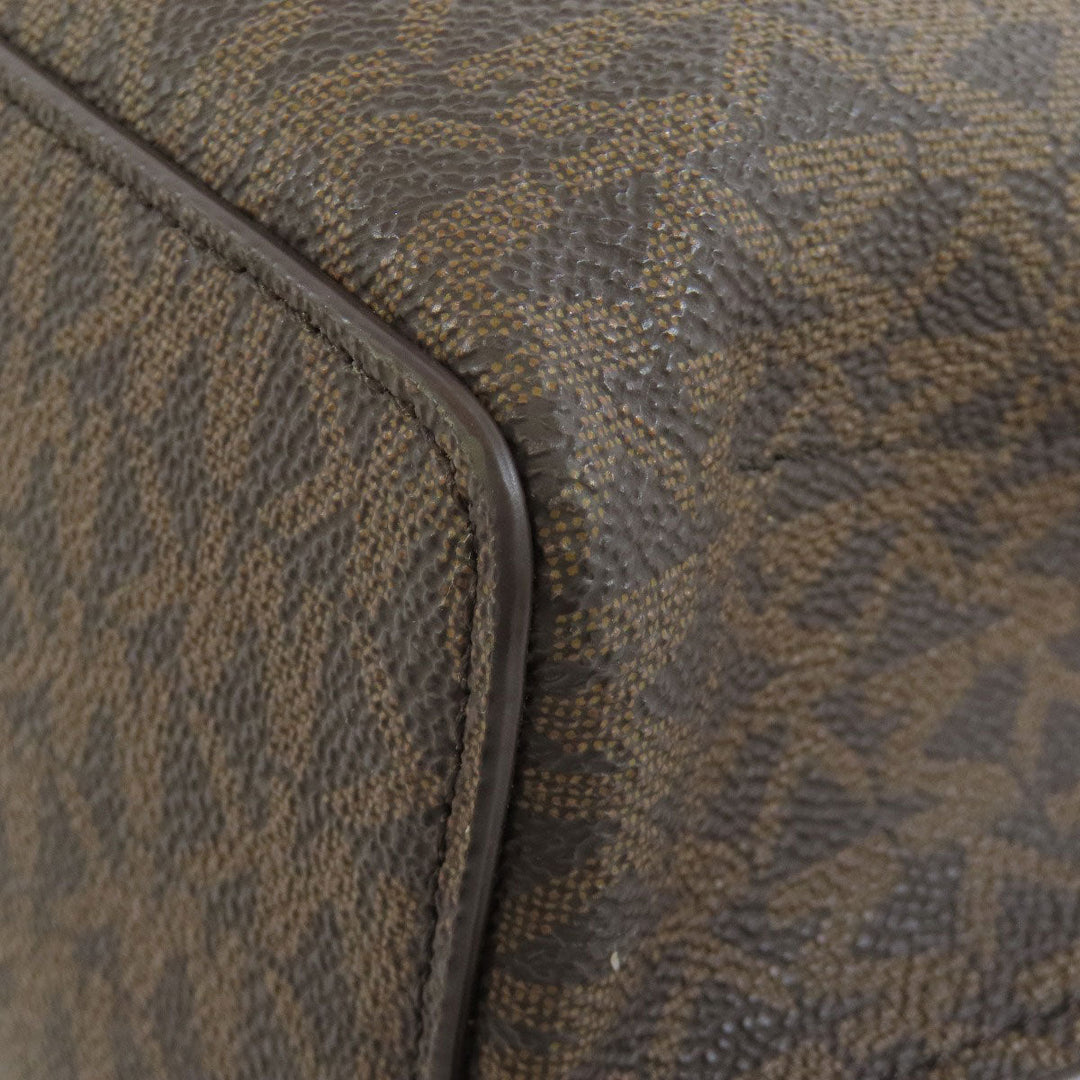 MICHAEL KORS Handbag PVC Brown Emilia 2WAY Women Used Authentic