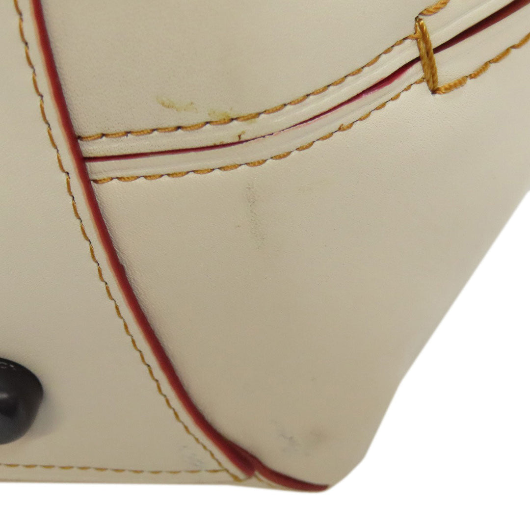 COACH Handbag 59132 leather white Dakota Satchel 2WAY Women Used Authentic