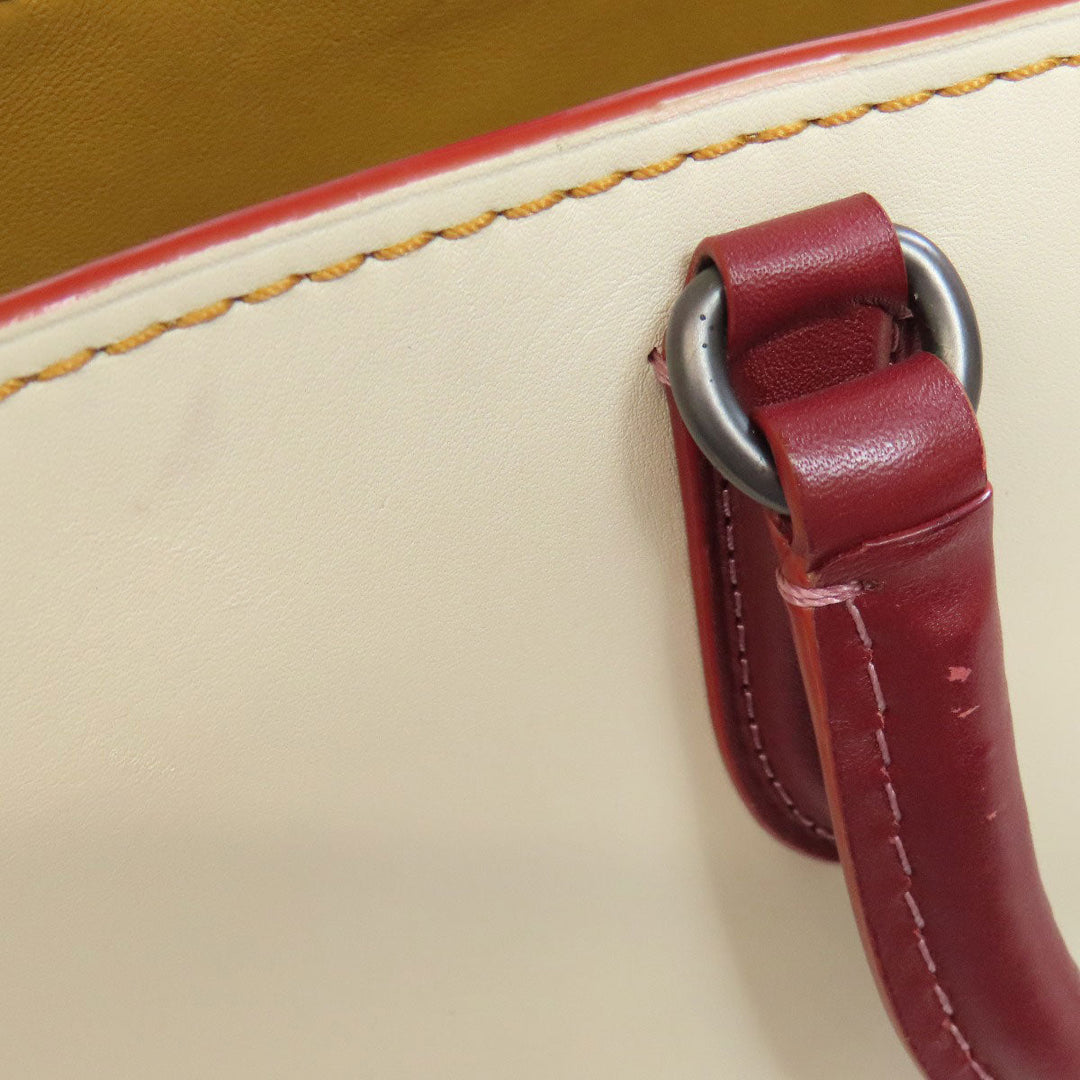 COACH Handbag 59132 leather white Dakota Satchel 2WAY Women Used Authentic