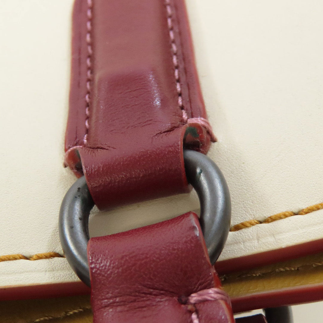 COACH Handbag 59132 leather white Dakota Satchel 2WAY Women Used Authentic