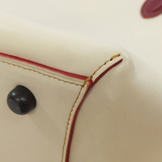 COACH Handbag 59132 leather white Dakota Satchel 2WAY Women Used Authentic