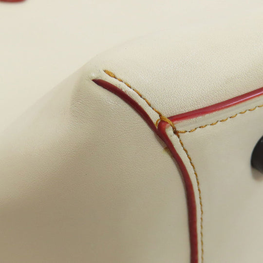 COACH Handbag 59132 leather white Dakota Satchel 2WAY Women Used Authentic