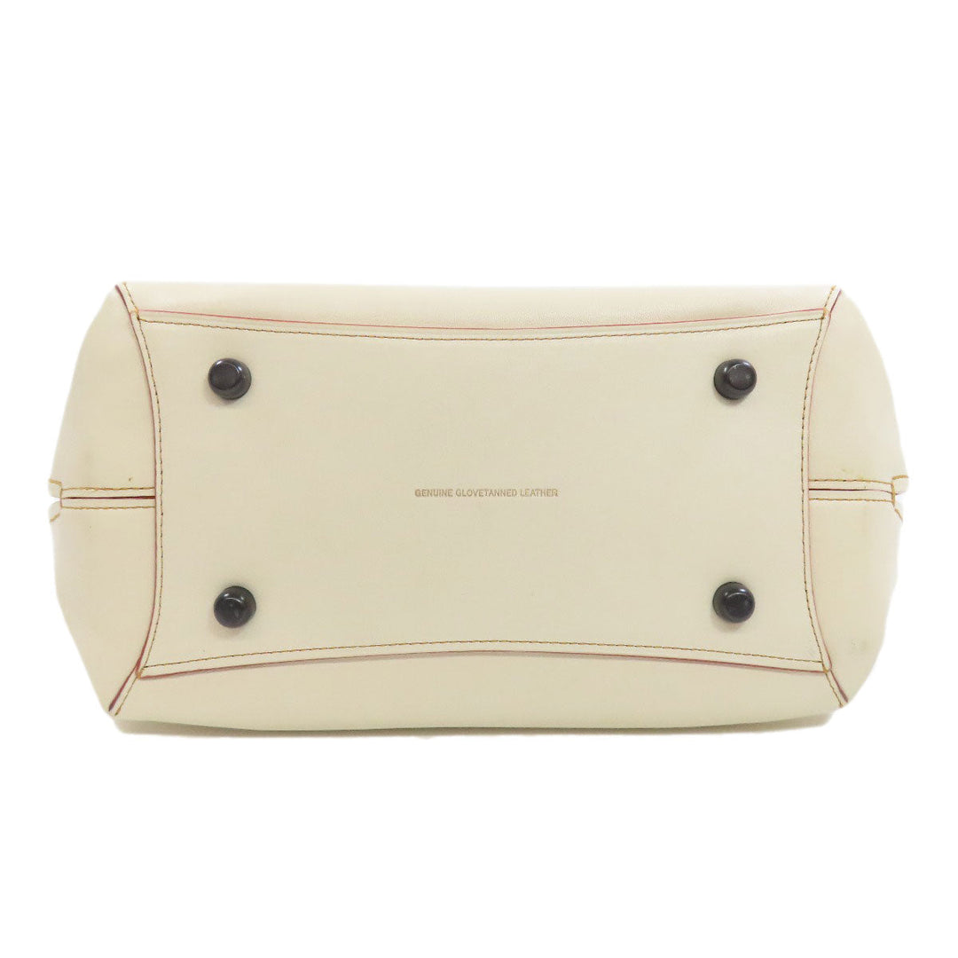 COACH Handbag 59132 leather white Dakota Satchel 2WAY Women Used Authentic