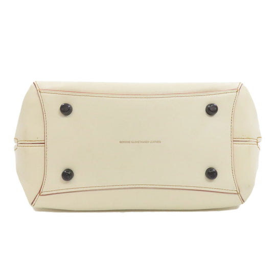 COACH Handbag 59132 leather white Dakota Satchel 2WAY Women Used Authentic