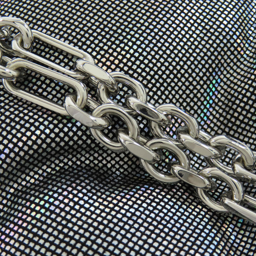 Maison Margiela Shoulder Bag polyester Silver Gram slam Women Used Authentic