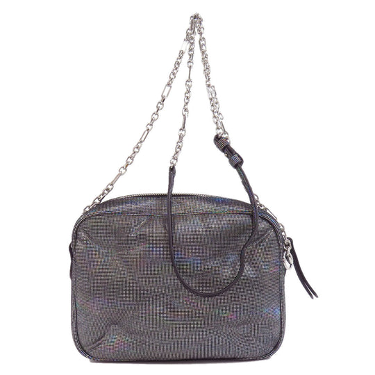 Maison Margiela Shoulder Bag polyester Silver Gram slam Women Used Authentic