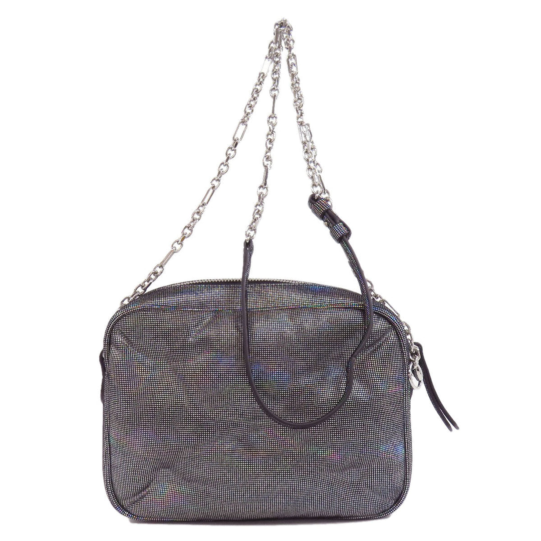 Maison Margiela Shoulder Bag polyester Silver Gram slam Women Used Authentic