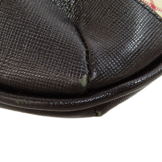 BURBERRY Shoulder Bag canvas beige Nova Check Women Used Authentic