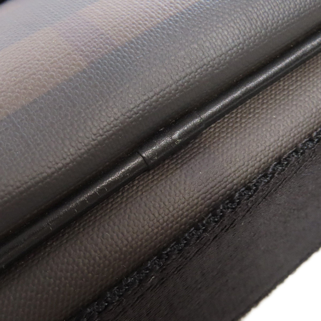 BURBERRY Shoulder Bag Calfskin Brown Check Pattern Women Used Authentic