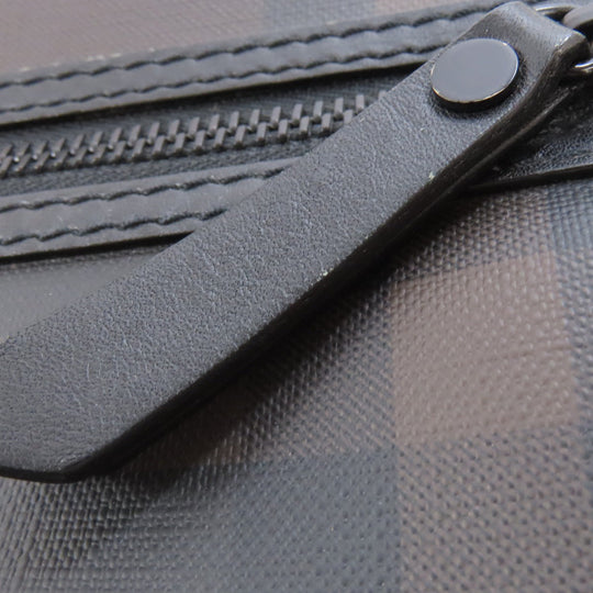 BURBERRY Shoulder Bag Calfskin Brown Check Pattern Women Used Authentic